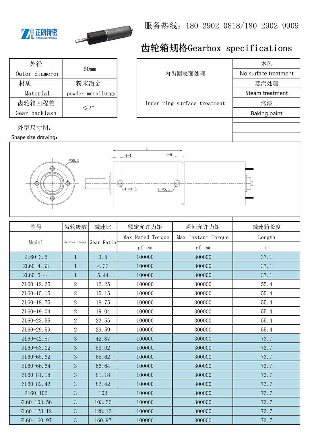 60齿轮箱规格